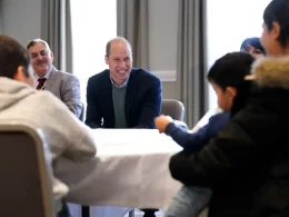 Prince William Visits Refugee Hotel