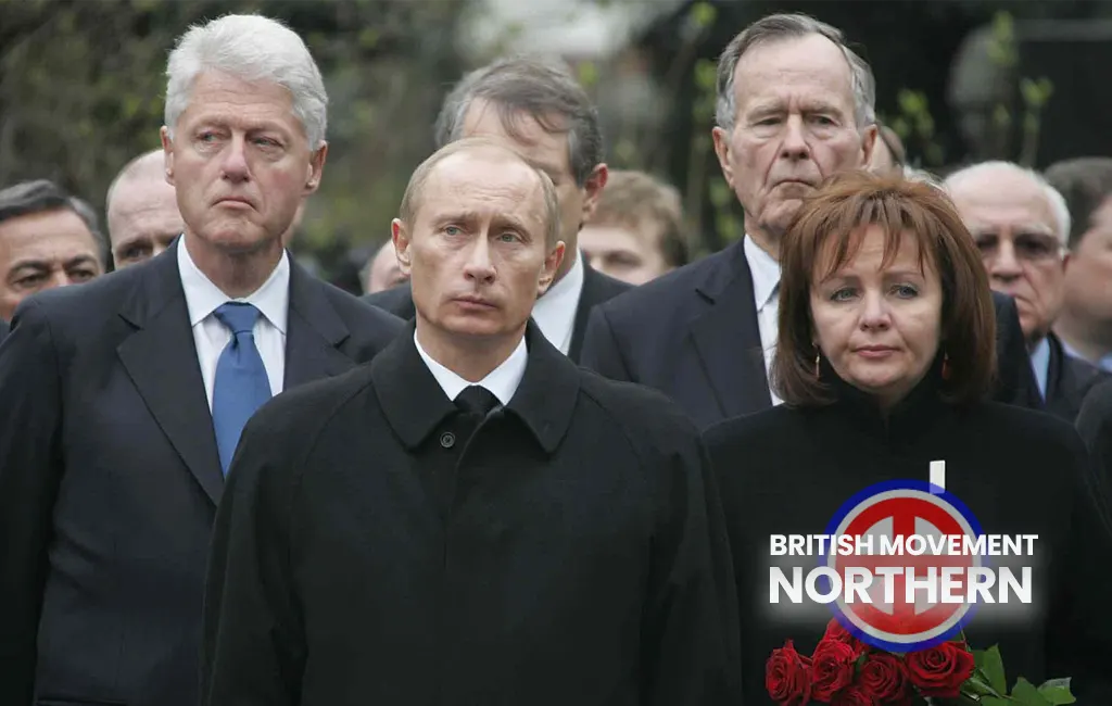 putin at yeltsin funeral