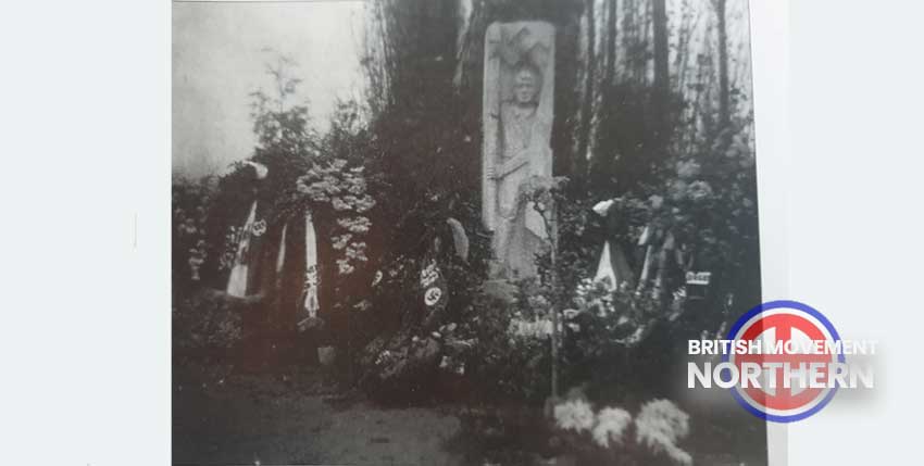 The grave of the murdered naval Hitler Youth martyr, Erich Niejahr.
