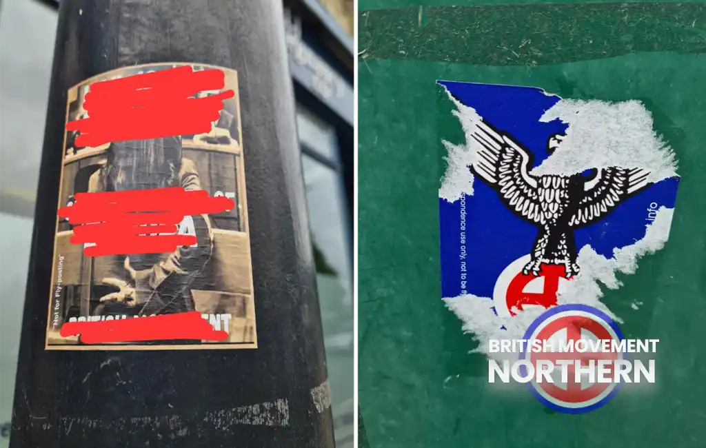 defaced bm stickers