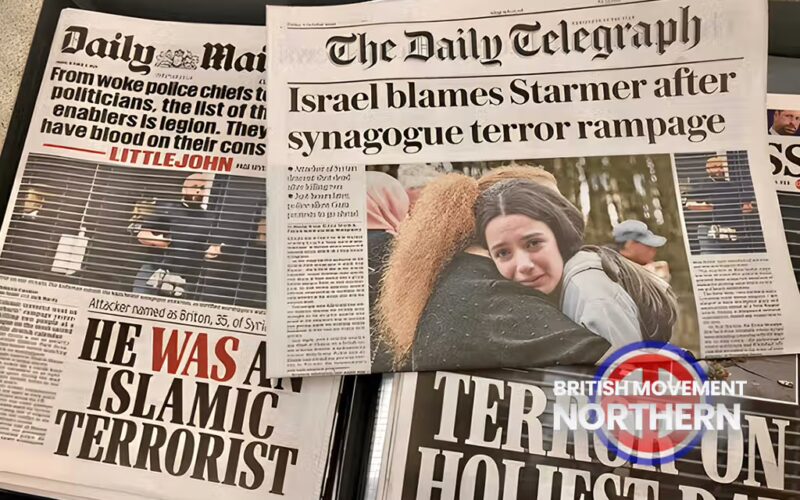 UK newspapers report the Manchester synagogue attack