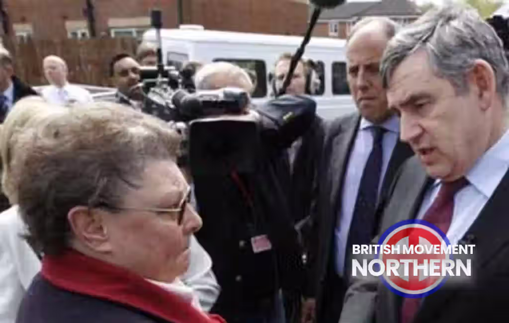 Gillian Duffy and Gordon Brown